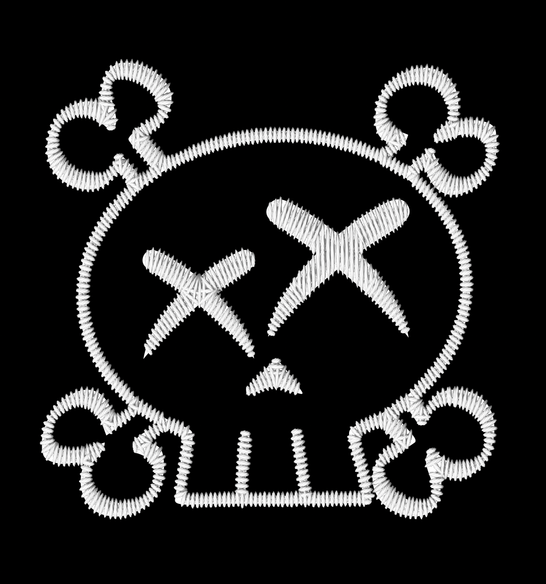 RONIN White Skull Embroidered Logo Hat (RESTOCKING SOON)