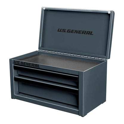Gray tool chest with 'U.S. General' branding on a white background