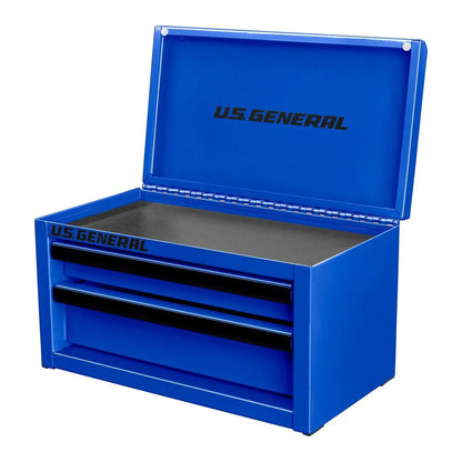 Blue toolbox with 'US General' branding on a white background