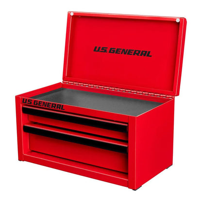 Red toolbox with 'US General' branding on a white background