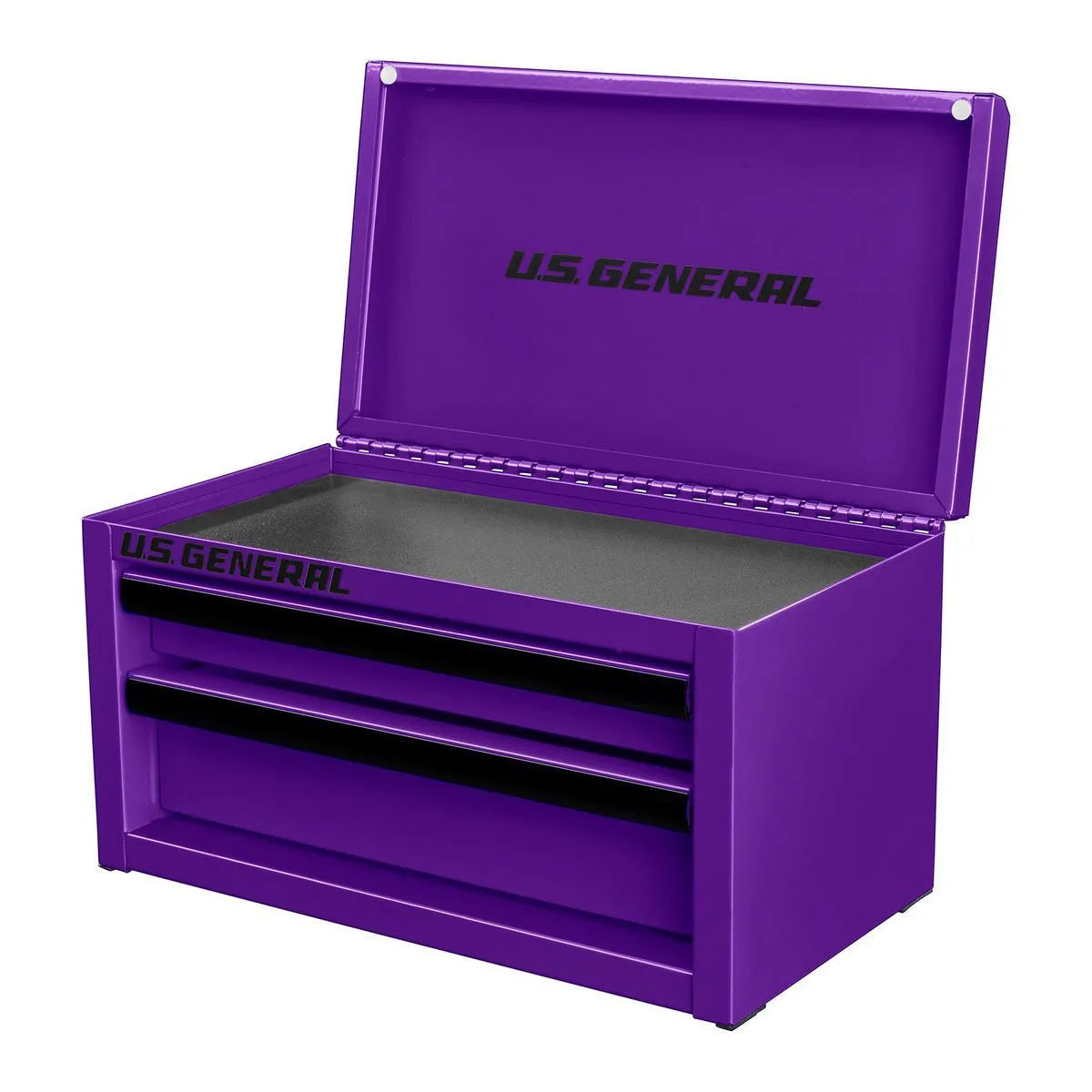Purple toolbox with 'US General' branding on a white background
