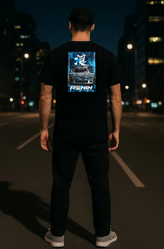 RONIN Ferrari F40 Tee — Black | Premium Automotive Streetwear