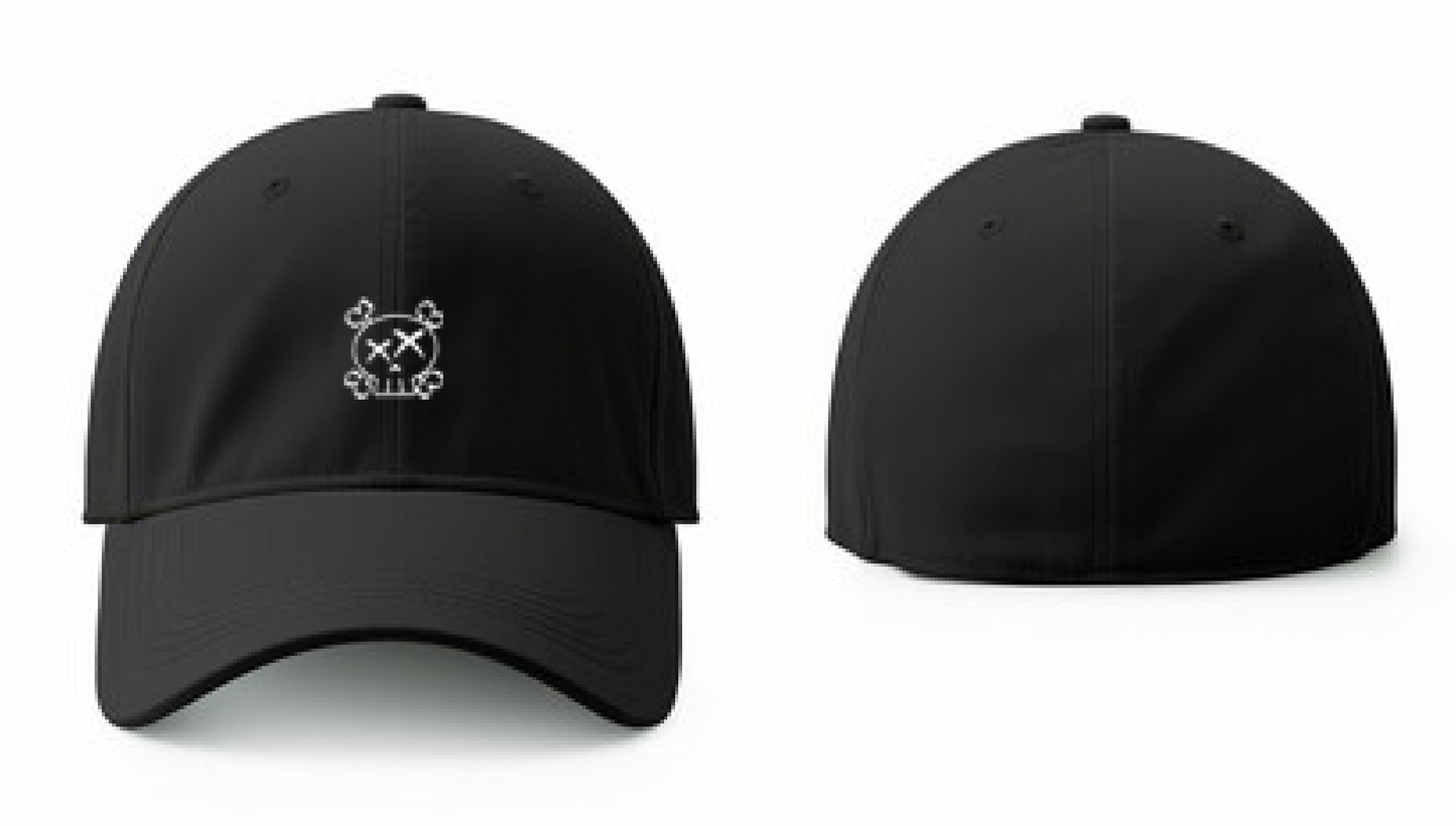 RONIN White Skull Embroidered Logo Hat (RESTOCKING SOON)