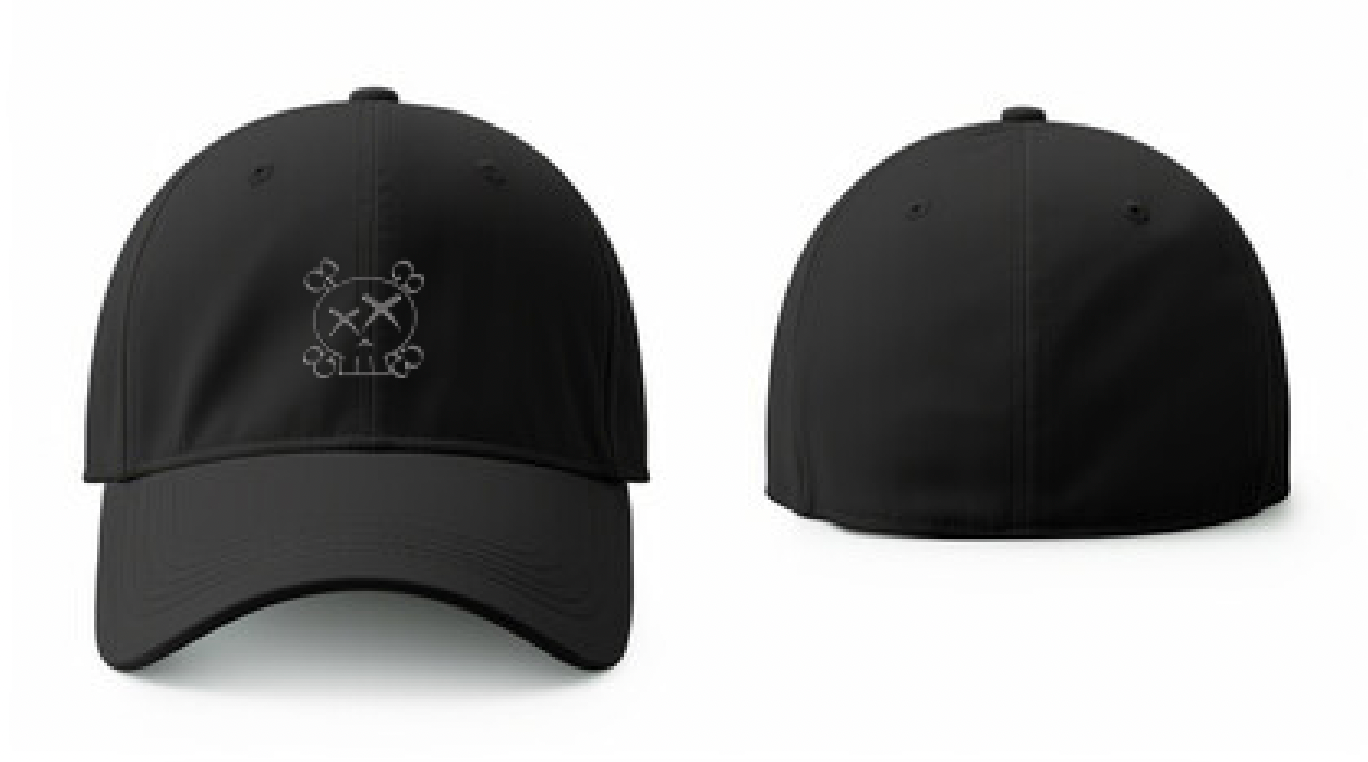 RONIN Dark Grey Skull Embroidered Logo Hat (Pre-Orders)