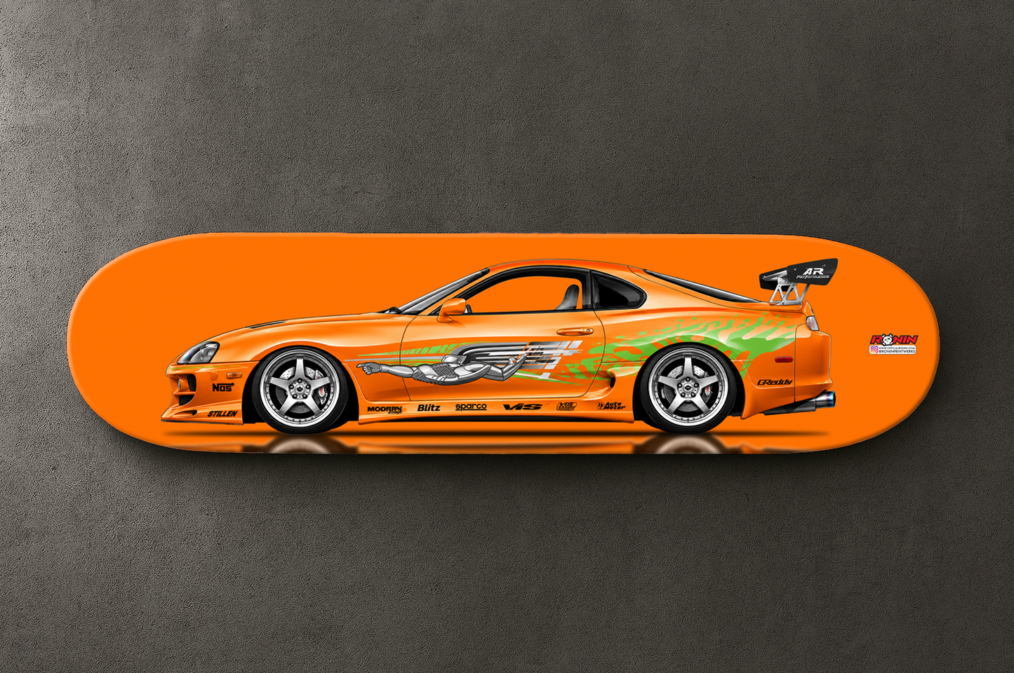 Custom Illustrated Maple Skate Decks — (Supra MK4)