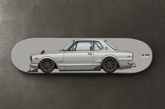 Custom Illustrated Maple Skate Decks — (Skyline GTR)